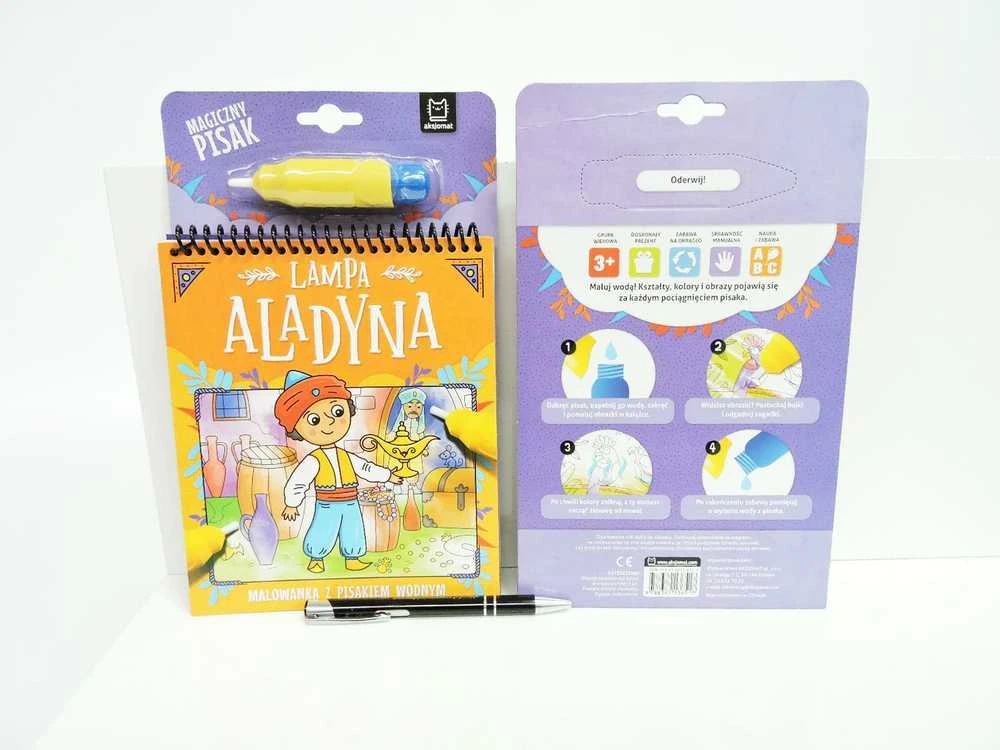 Aksjomat Axiom spalvinimo knygelė su vandens žymekliu Aladino lempa 36517
