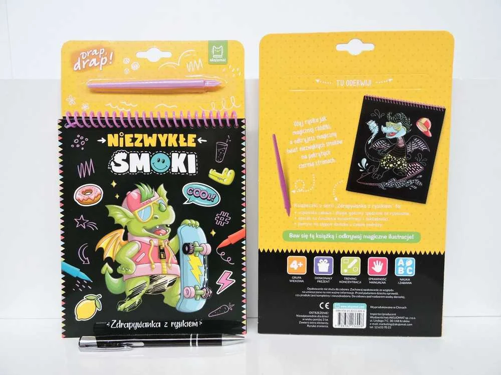 Aksjomat „Axiom Extraordinary Dragons Scratch“ žaidimas su rašikliu 36098