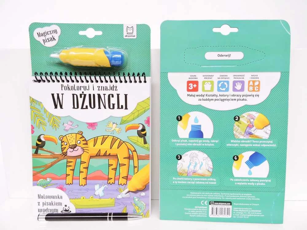 Aksjomat PRINCAS. JUNGLE, Spalvokite ir raskite, vandens žymeklis, 5+