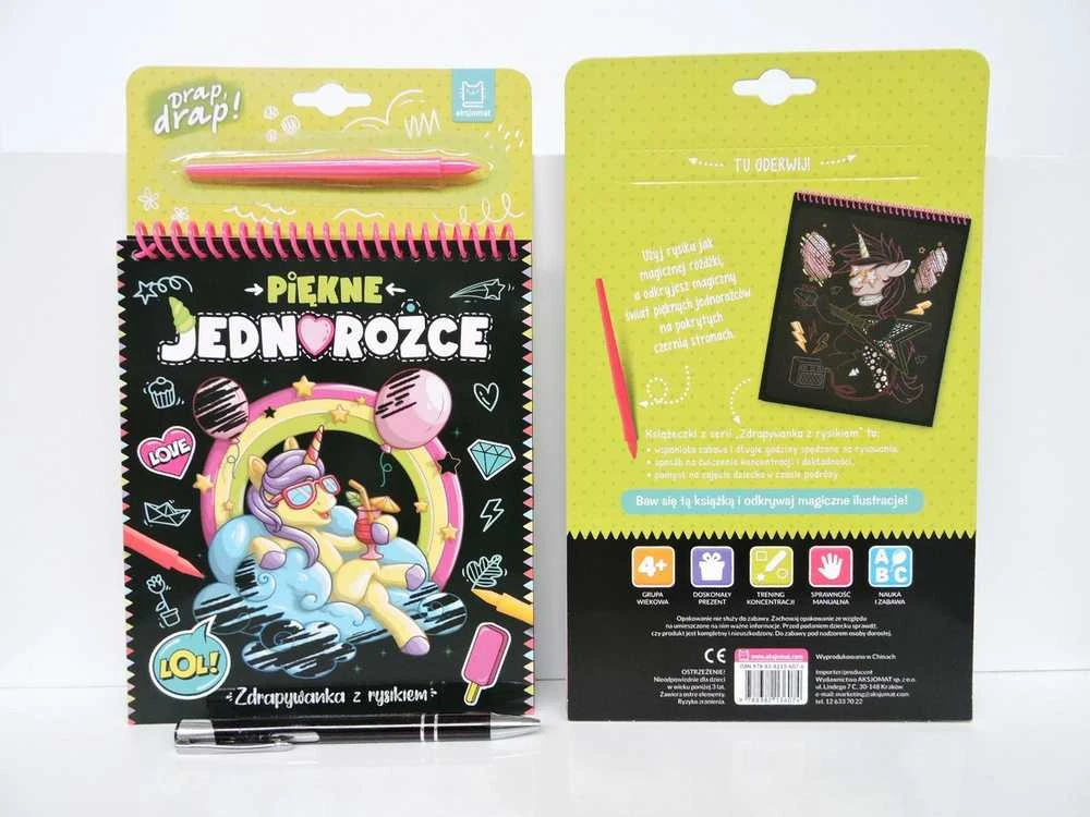 Aksjomat Axiom Beautiful unicorns Scratch žaidimas su rašikliu 36074