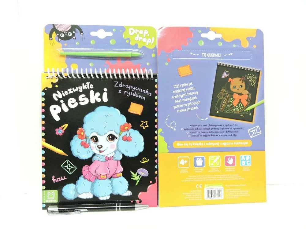 Aksjomat Axiom Scratch žaidimas su rašikliu Extraordinary dogs 35428