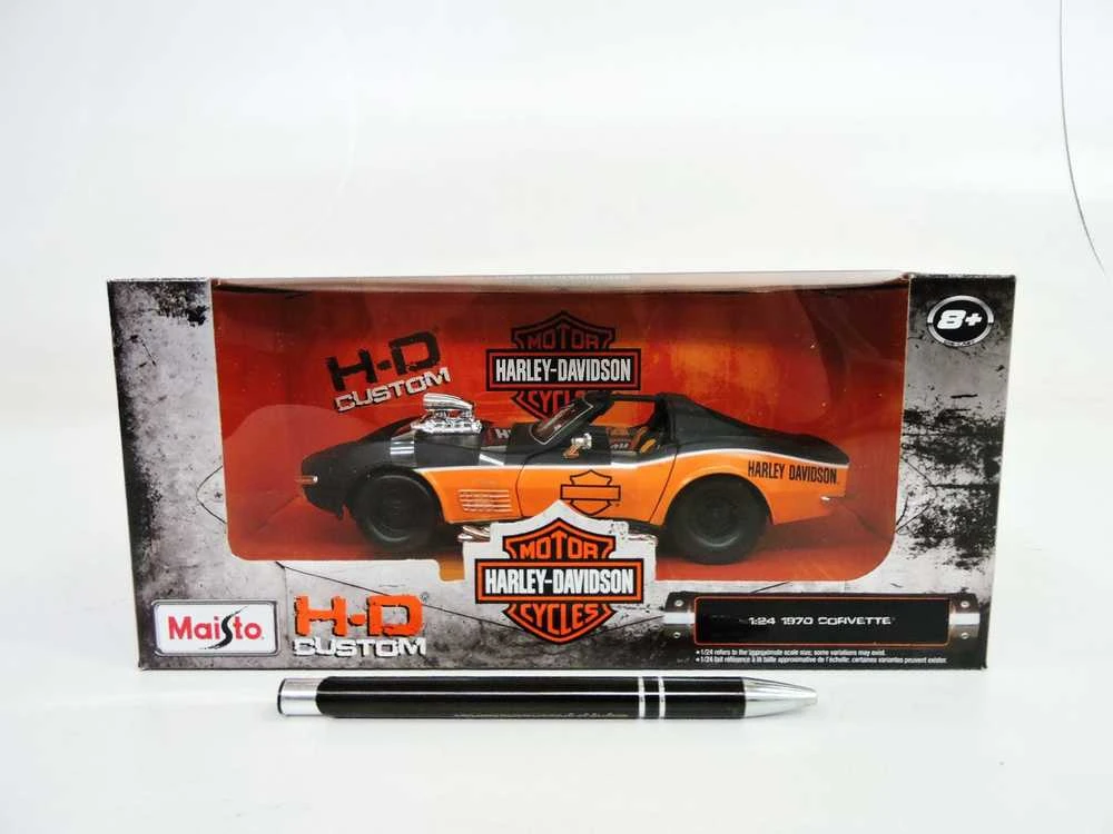 MAISTO DIE CAST 1:24 auto modelis H-D 1970 Chevrolet Corvette, 32193