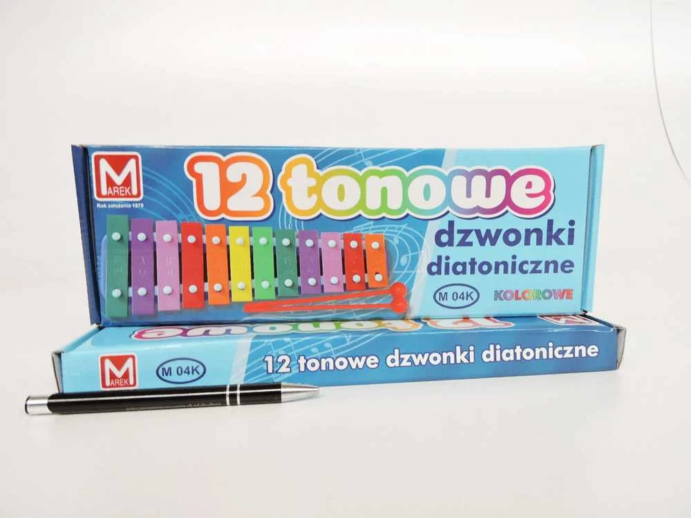 FPHU MAREK Cymbałki / Diatoniniai varpai 12 tonų spalvoti M04K MAREK