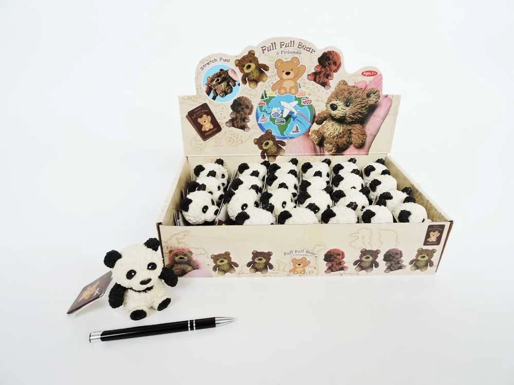Guminė panda su žirneliais 7cm HIPO A-189-DB