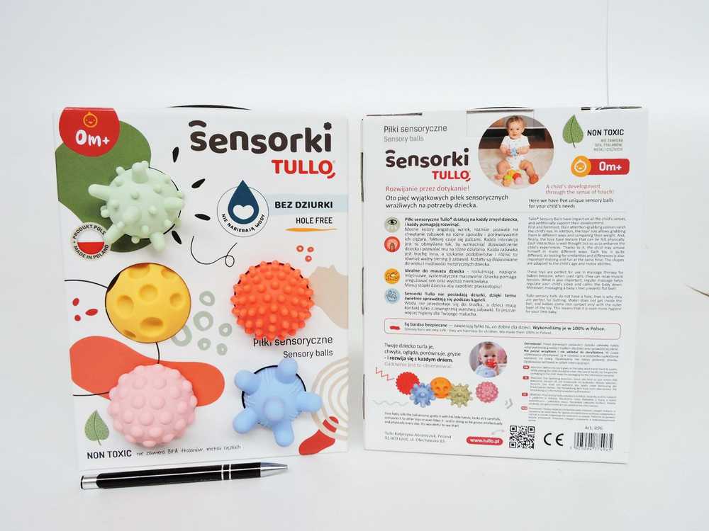 AM Tullo TULLO 496 Sensoriniai kamuoliukai Sensorki 5 vnt. be pastelinių skylių