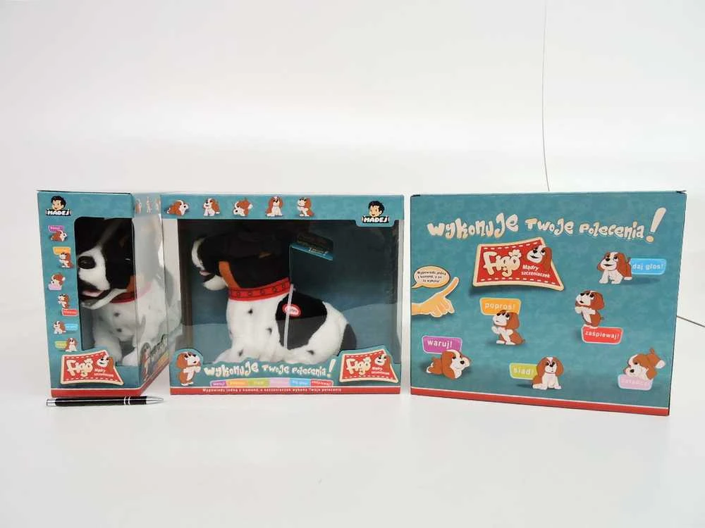 Madej Interaktyvus talismanas Figo šuo reaguoja į Jack Russell Terrier komandas