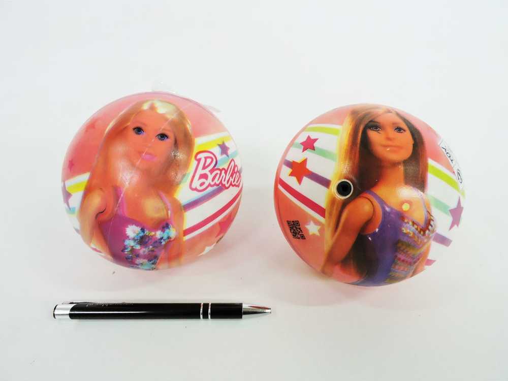 Vaikiškas guminis kamuolys 140 mm su Barbie MONDO motyvu