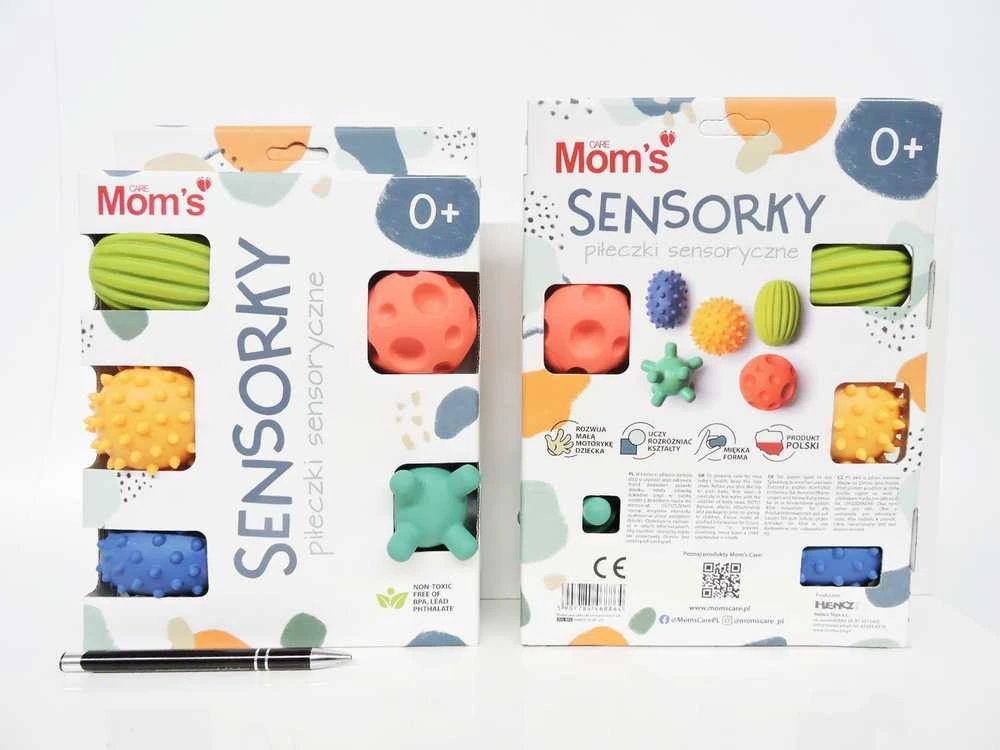 Mom's Care HENCZ 886 Sensoriniai kamuoliukai 5 vnt. pasteliniai
