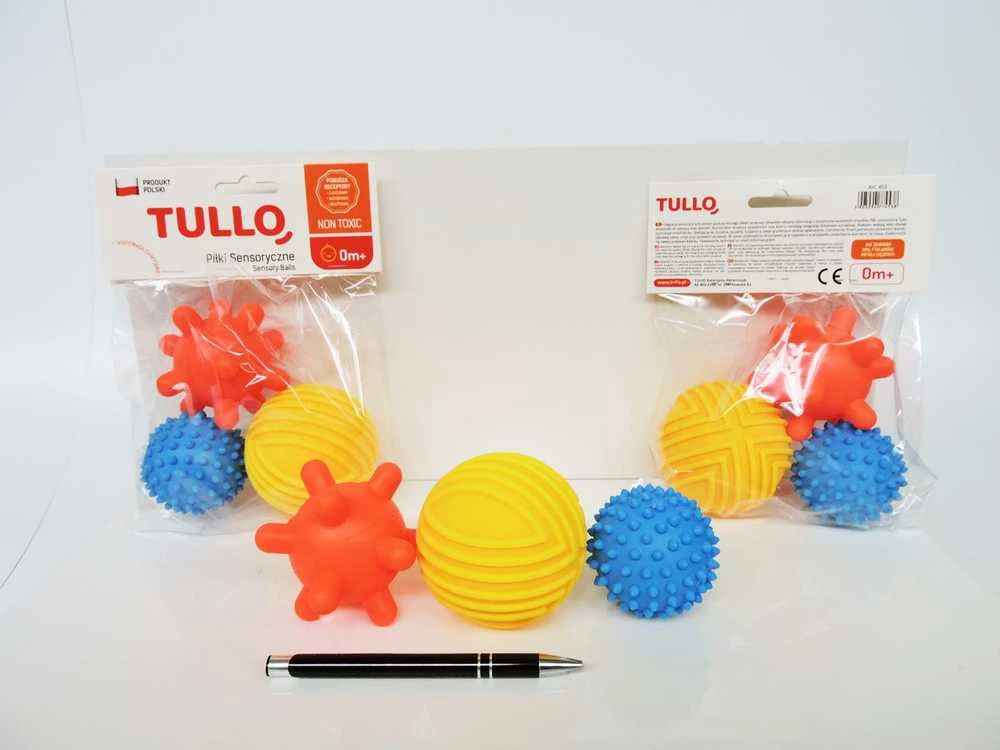 Kamuoliukai sensoriniam vystymui žalias Tullo, 3 vnt., 453