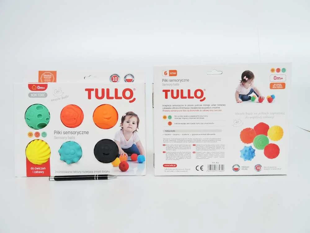 Kamuoliukai sensoriniam vystymui Tullo, veidukai, 6 vnt., 462