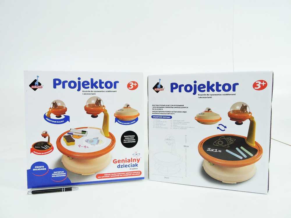PROJEKTORIUS PIEŠIMO PROJEKTŲ LEMPAS + PRIEDAI GENIUS KID ASKATO