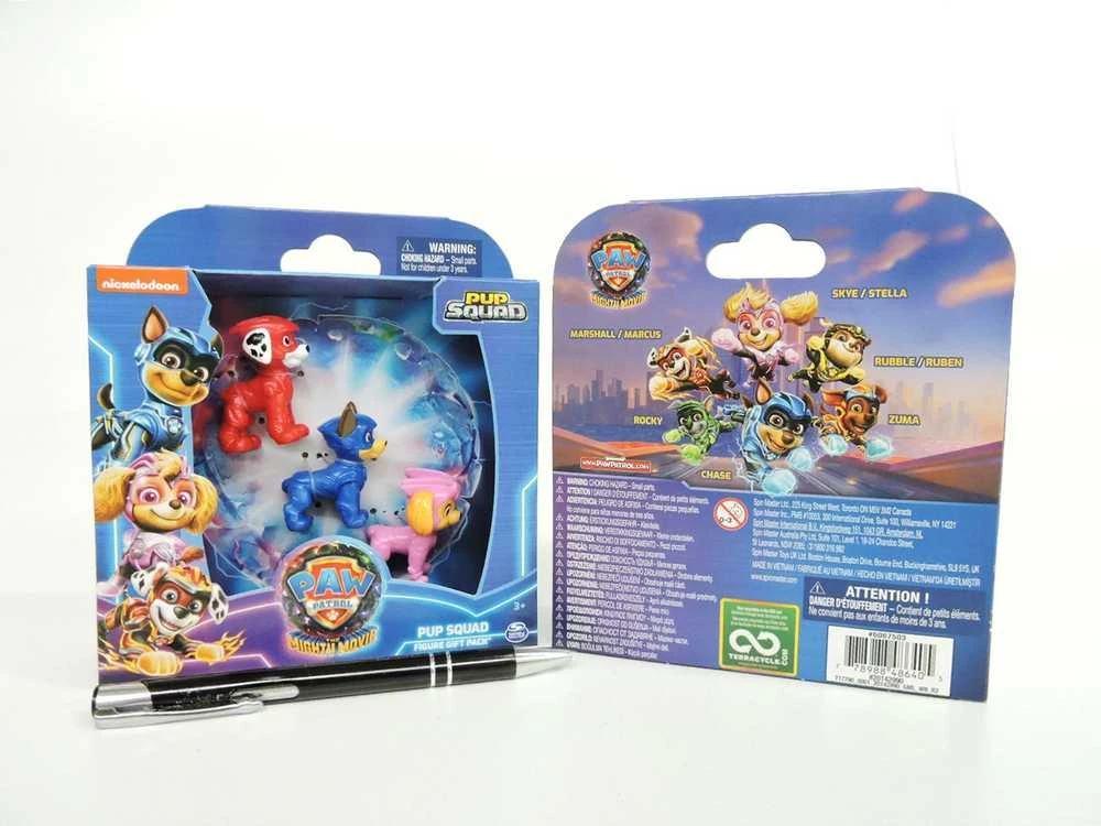 Spin Master Paw Patrol: The Mighty Movie 3 figūrėlių rinkinys - Šuniukų būrys