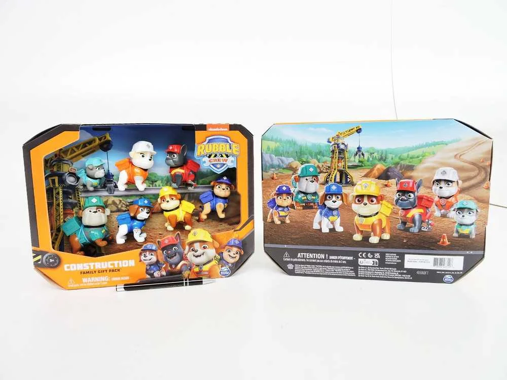 Žaislinių figurėlių rinkinys Spin Master PAW Patrol Rubble&Crew, 7 vnt.