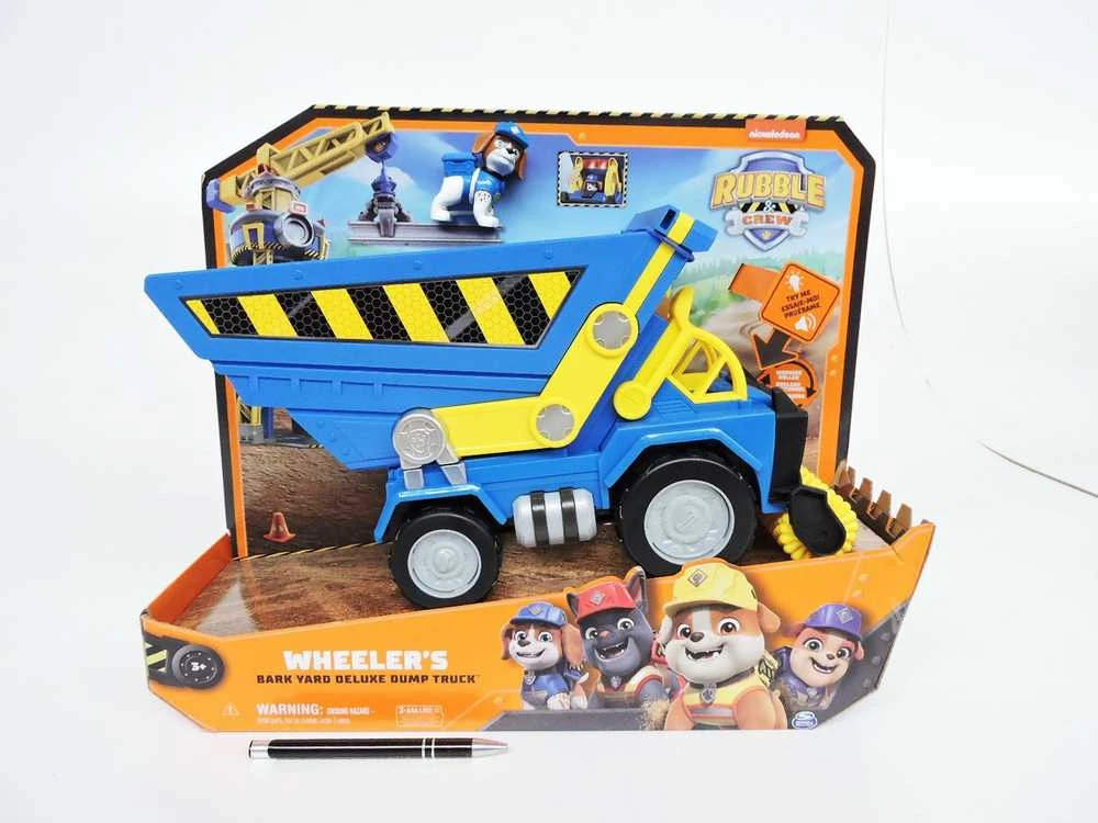 RUBBLE & CREW statybinė transporto priemonė Wheeler‘s Bark Yard Deluxe Dump Truck, 6070126