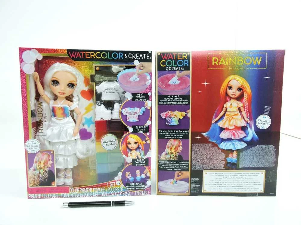 MGA „Rainbow High“ akvarelės ir lėlės „Brown Eyes“ rinkinys 507598-EUC