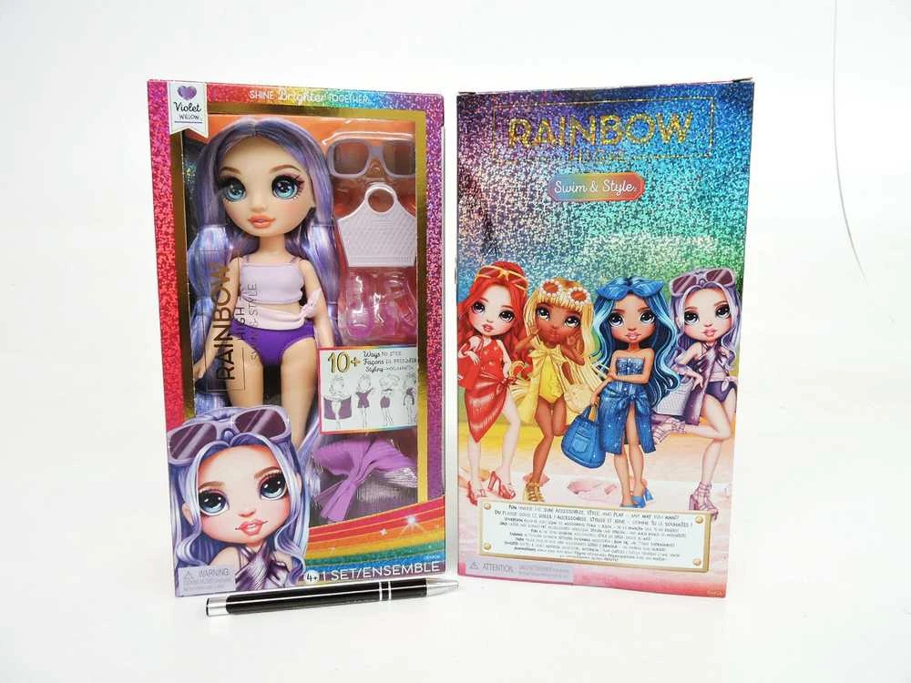 Rainbow High Swim & Style Violet Pur lėlė (507314/120377)