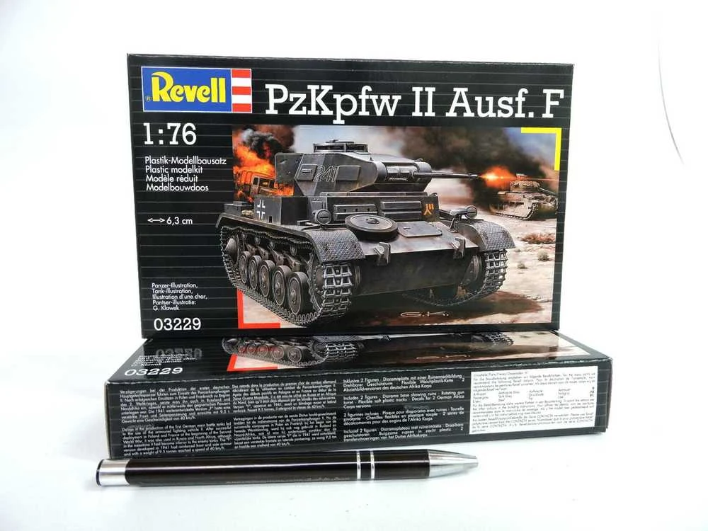 Revell PzKpfw II Ausf. F - PLASTIKINIS modeliavimo rinkinys