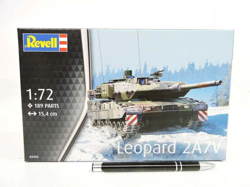Revell Leopard 2A7V tanko modelis 1/72 – plastikinis surinkimo rinkinys