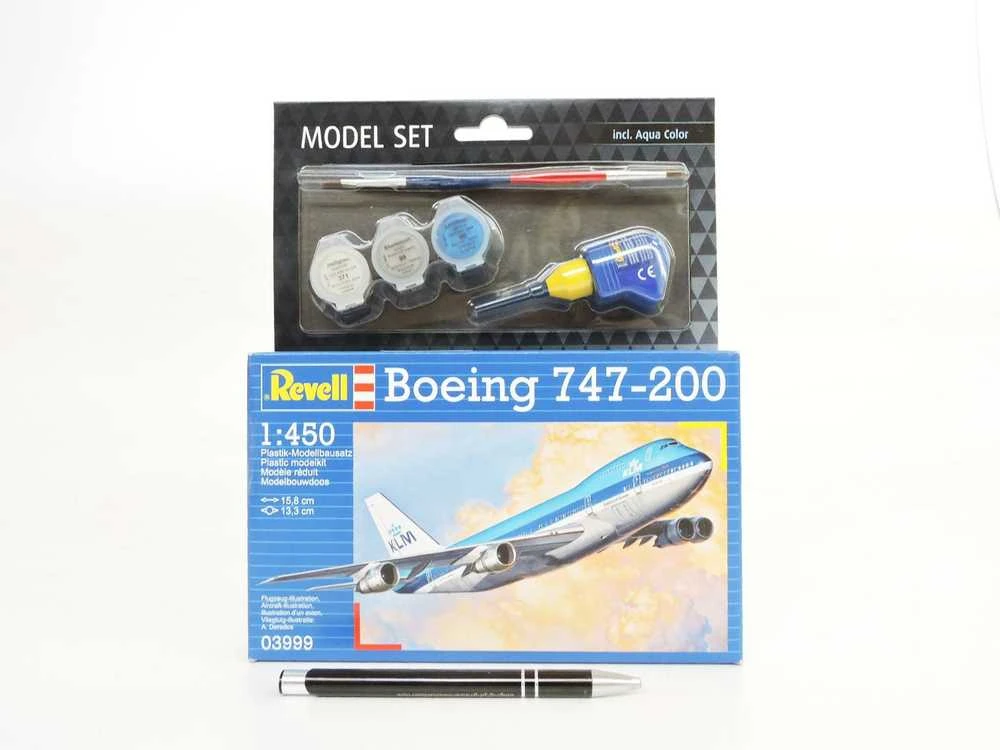 Revell - Boeing 747-200 dovanų komplektas, 1/450, 63999