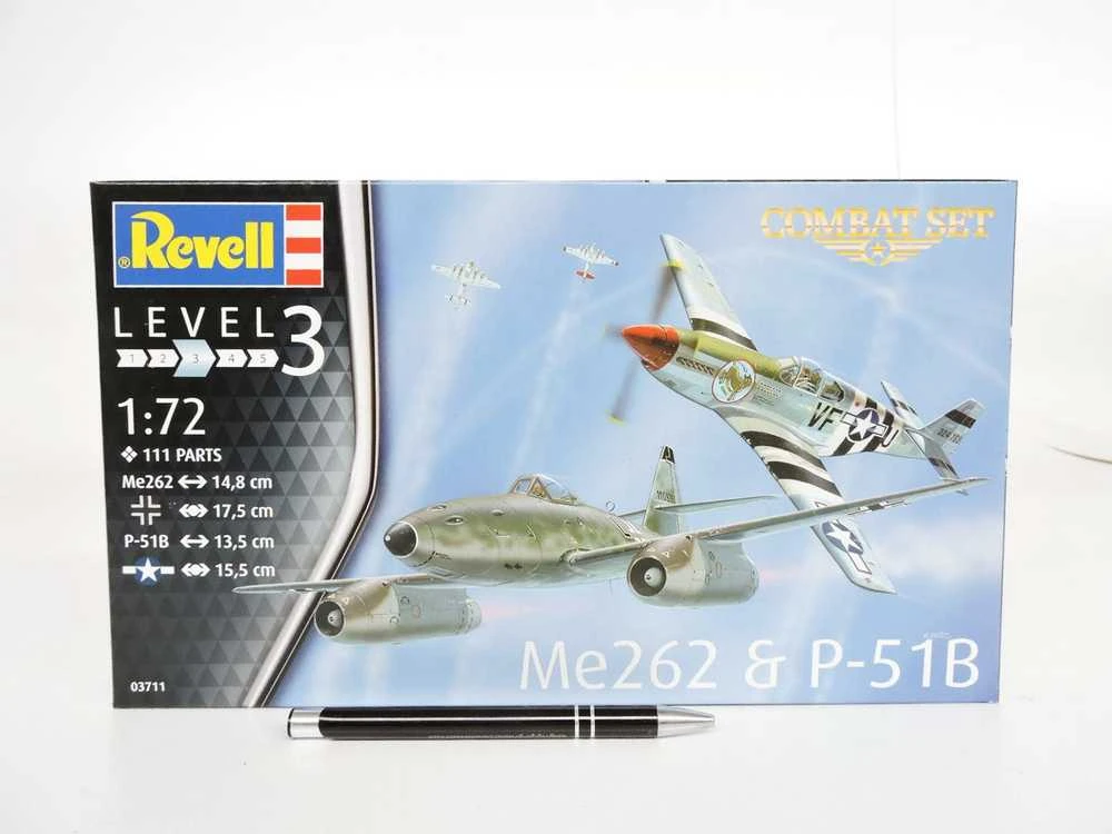 Revell Combat Set Messerschmitt Me262 - PLASTIKINIS modeliavimo rinkinys