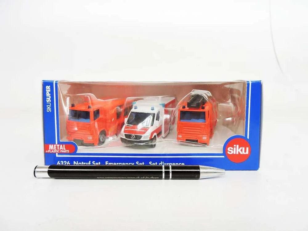 Žaislinis gelbėjimo transporto priemonių rinkinys Siku Super S6326