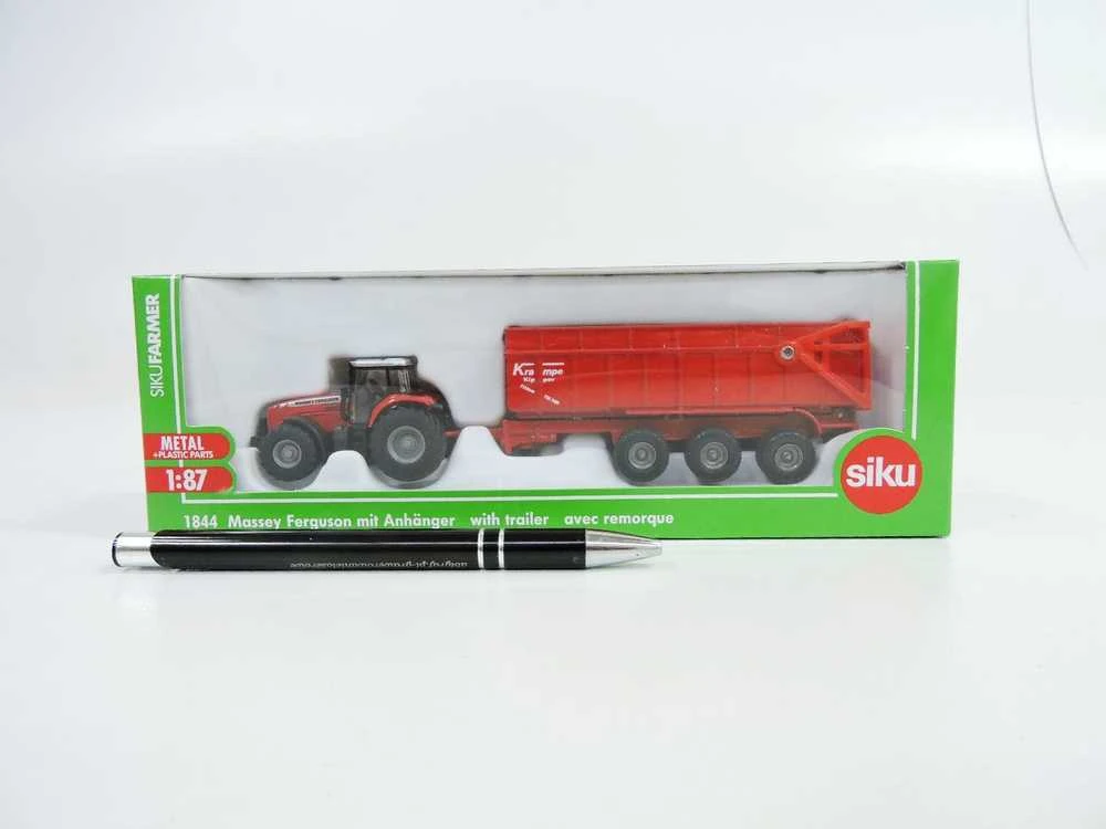 Siku traktorius Massey Ferguson su priekaba – 1844 m