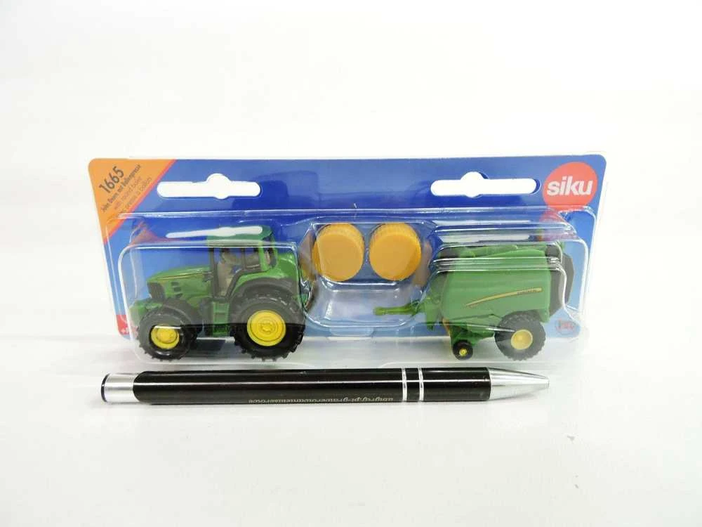 Siku John Deere traktorius su presu