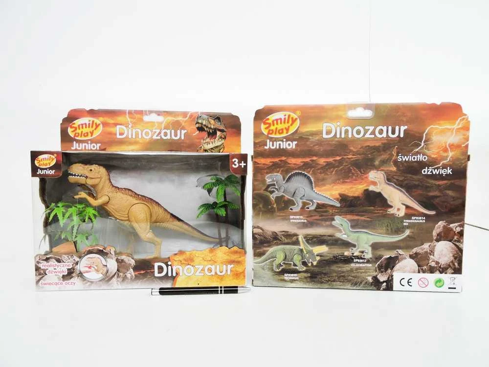 *SMILY DINOSAUR ST. garsas, 25 cm, tiranozauras