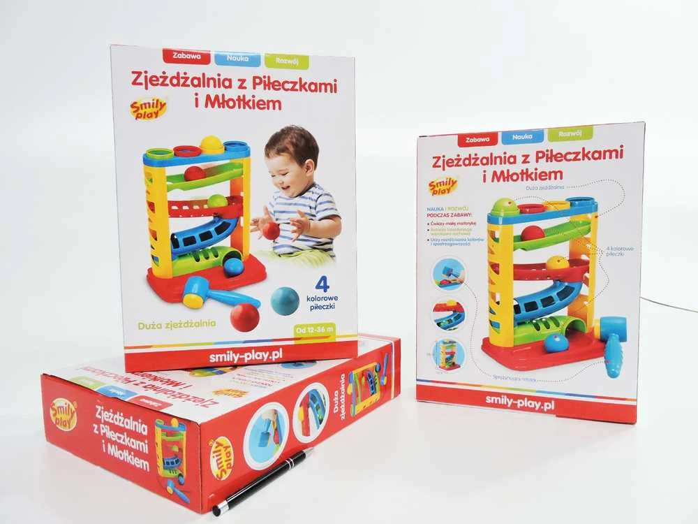 Smily Play Slidinėjimas kamuoliukams ir plaktukui
