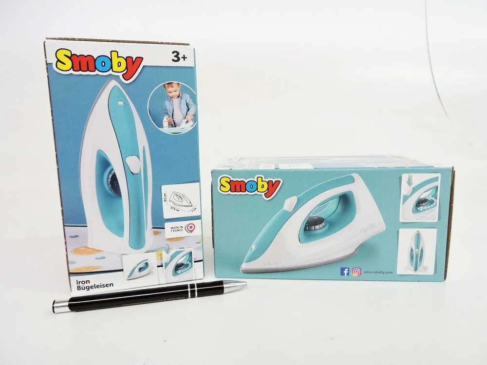 Smoby geležis, skirtas lyginti su poros mygtuku vaikams