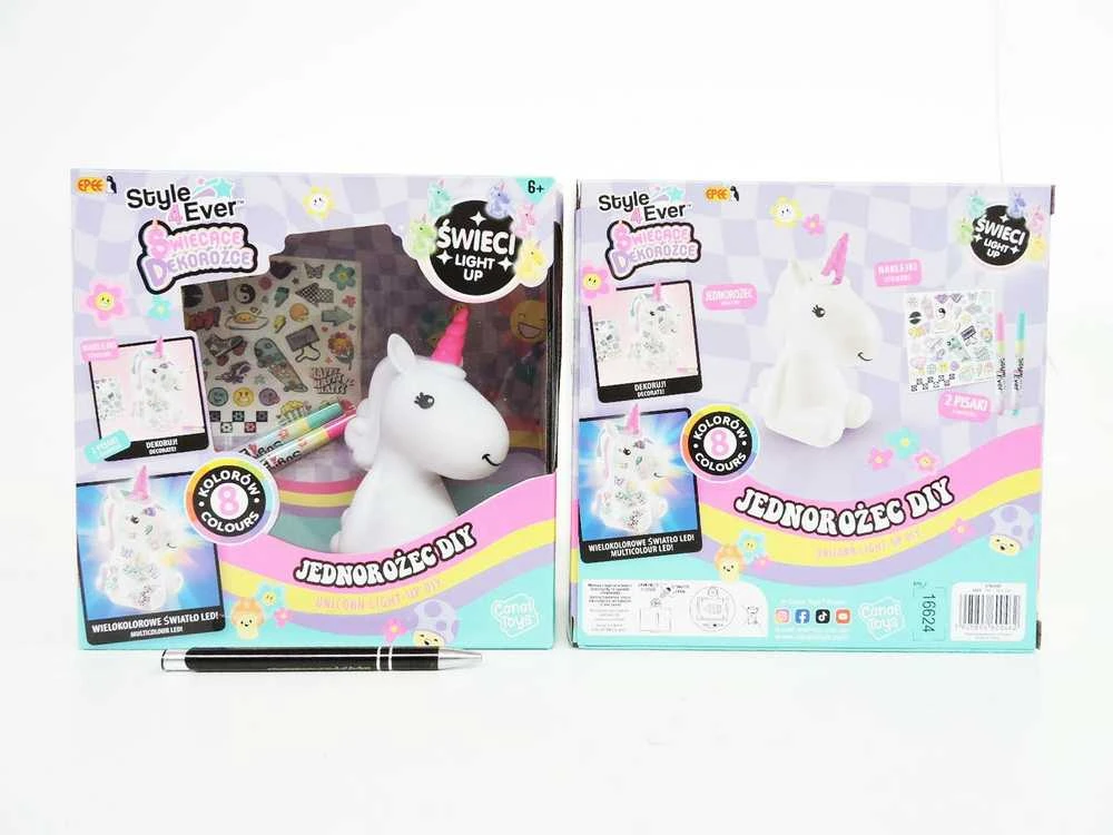 „Epee Glowing Decocorns“ – „pasidaryk pats“ vienaragiai 60046