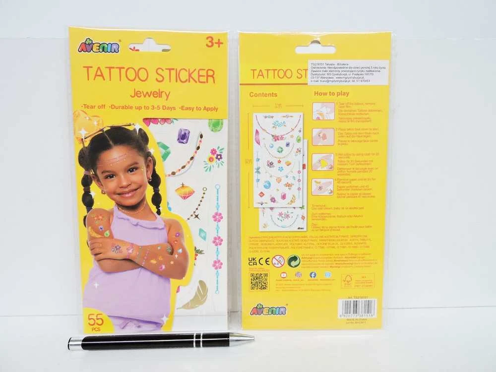 AVENIR Priklijuojamos tatuiruotės „Papuošalai“