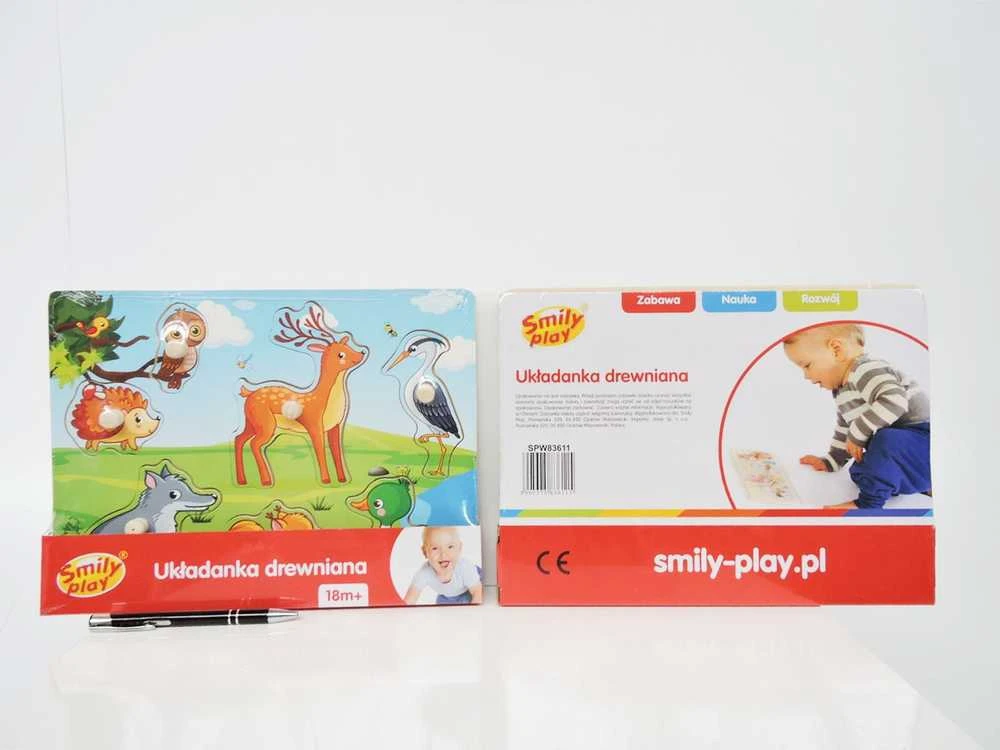 SMILY PLAY SPW83611 medinė dėlionė miško gyvūnai
