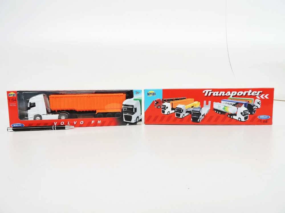 *WELLY AUTO metal, 1:64 VOLVO FH, sunkvežimis oranžinis