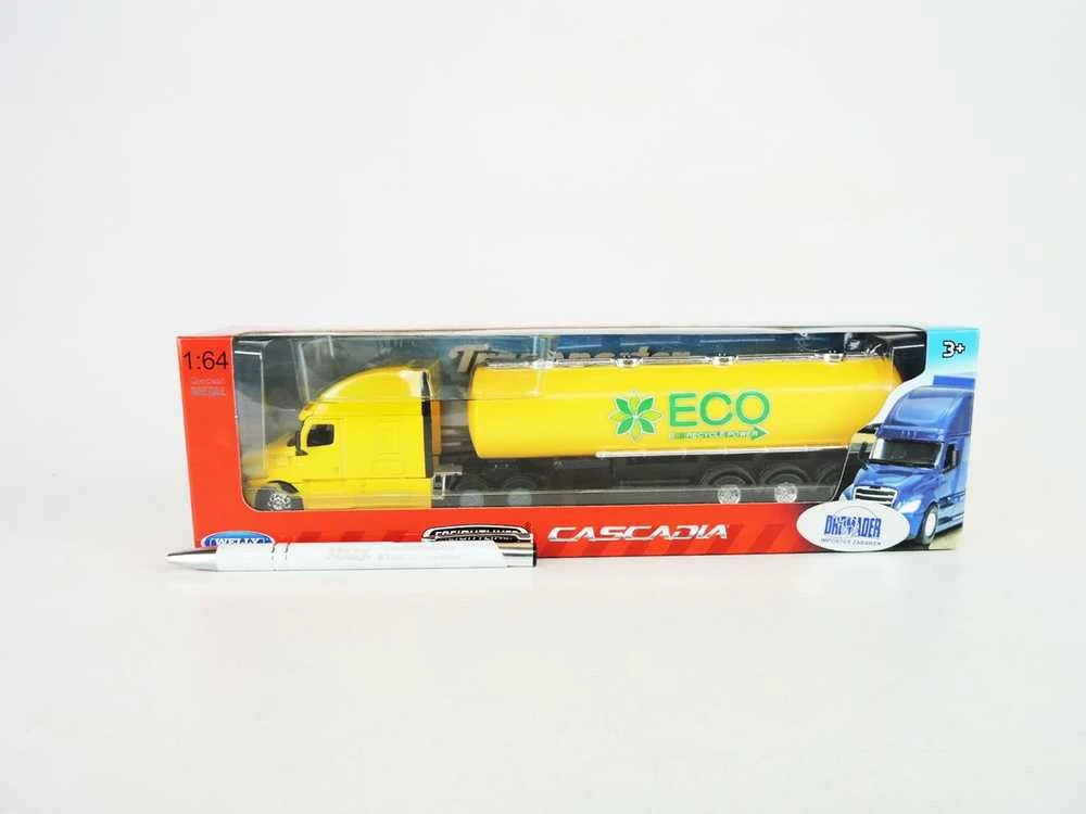 Carm Modeliukas 1:64, CASCADIA Freightleiner, tanker, geltonos spalvos