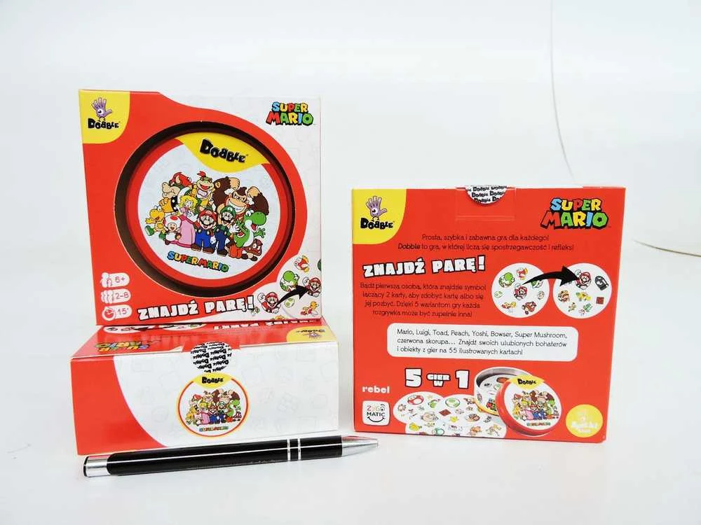 Rebel Stalo žaidimas šeimai Dobble Super Mario, spalvotas