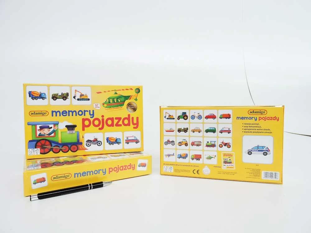 Atminties žaidimas Mini Vehicles ADAMIGO 7196