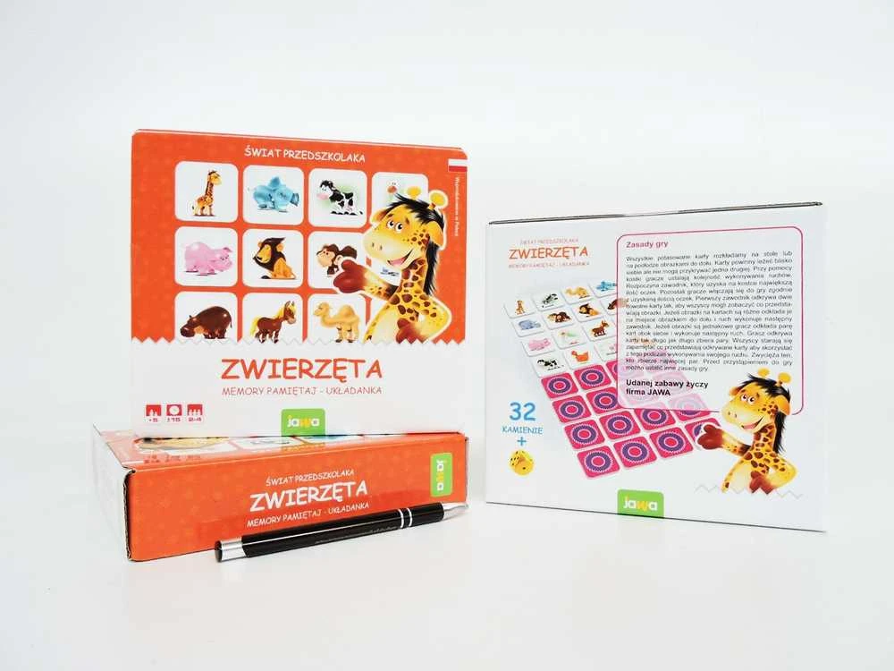 Jawa Stalo žaidimas Memory Animals