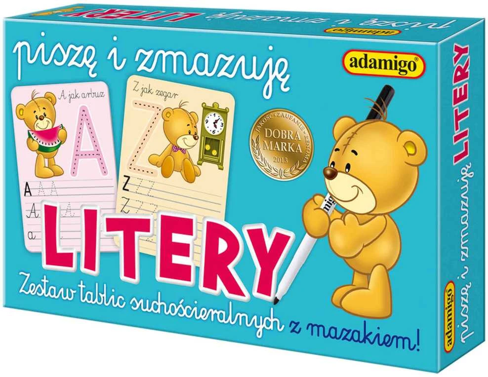 Edukacinė priemonė Rašau ir ištrinu raides Adamigo, 06564