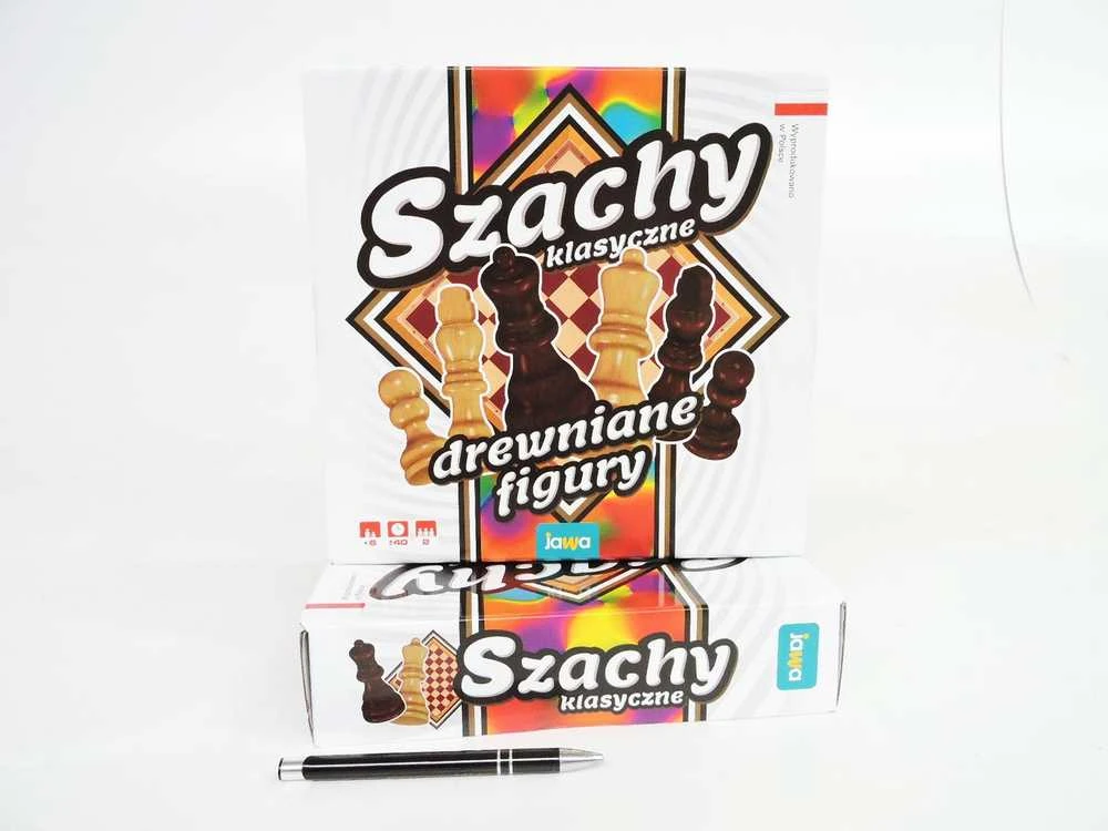 Jawa Klasikinė medinė šachmatų žaidimo lentelė su šachmatais