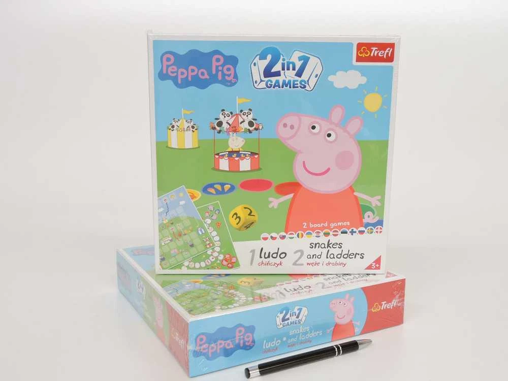 Trefl Stalo žaidimas 2 in 1 „Kiaulytė Pepa“