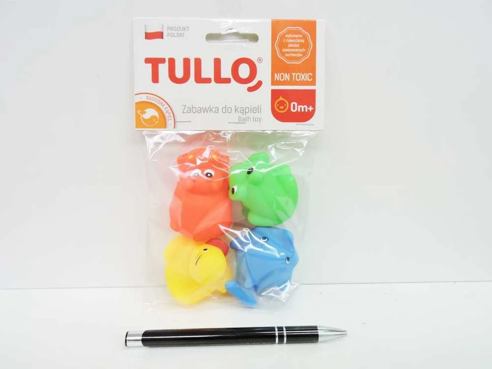 Vonios žaislai gyvūnėliai Tullo 4 vnt., 034
