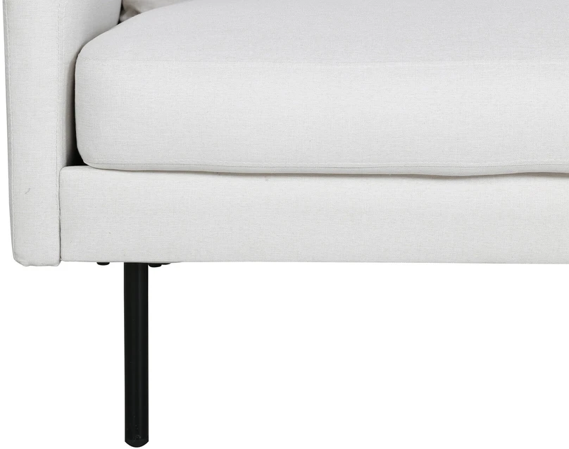 2-vietės sofa, Zoom, 181x54 cm, šviesiai kreminė spalva