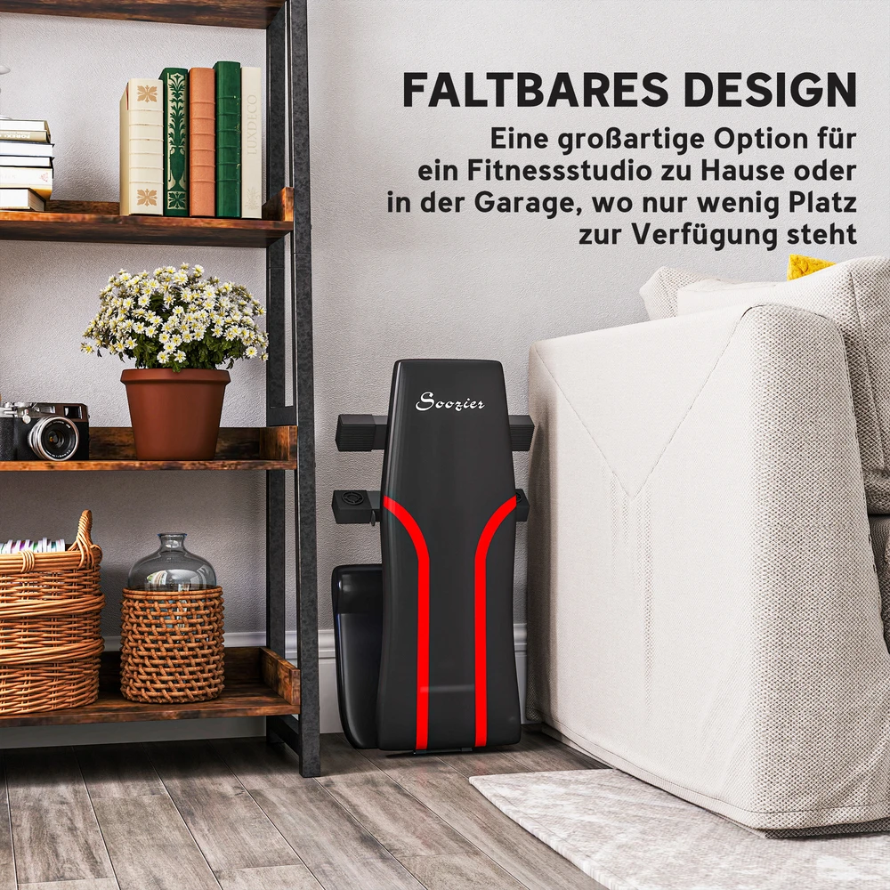 Aosom Reguliuojama svorio suoliukas 82x35x42,5-107 cm Juodas metalas
