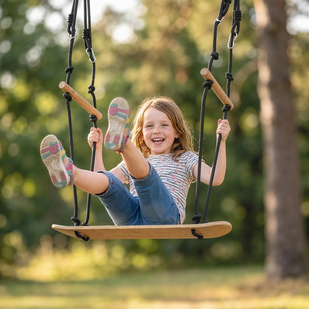 Aosom Skateboard Swing 79x40x180 cm Juoda