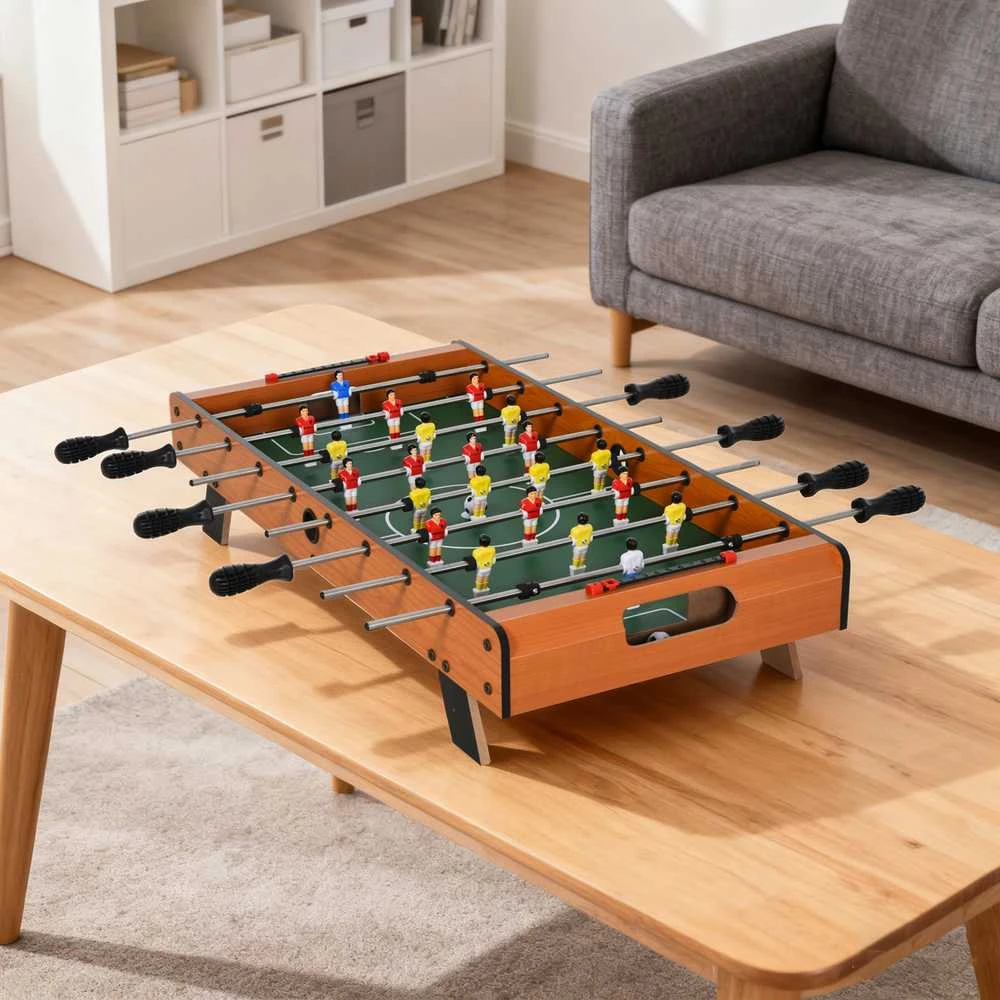 Aosom Stalo futbolo stalas 84.5x40x61.2 cm Juodas nerūdijančio plieno