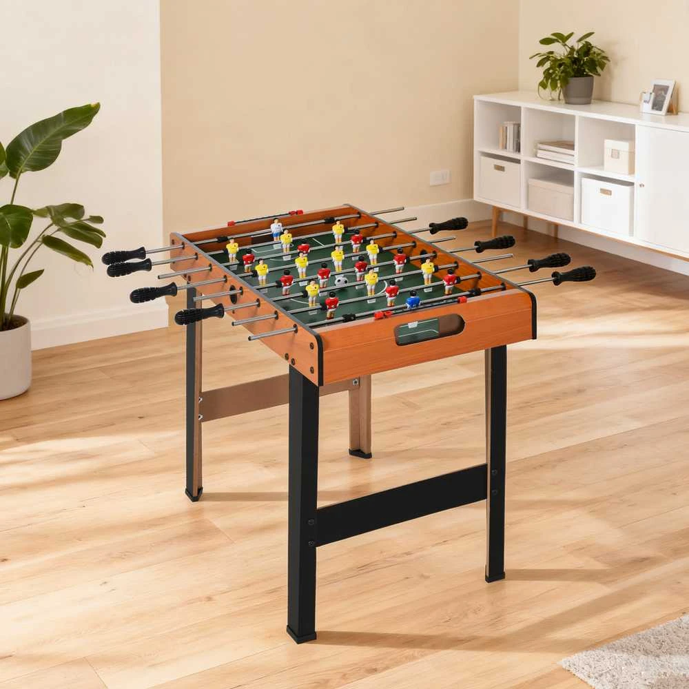 Aosom Stalo futbolo stalas 84.5x40x61.2 cm Juodas nerūdijančio plieno