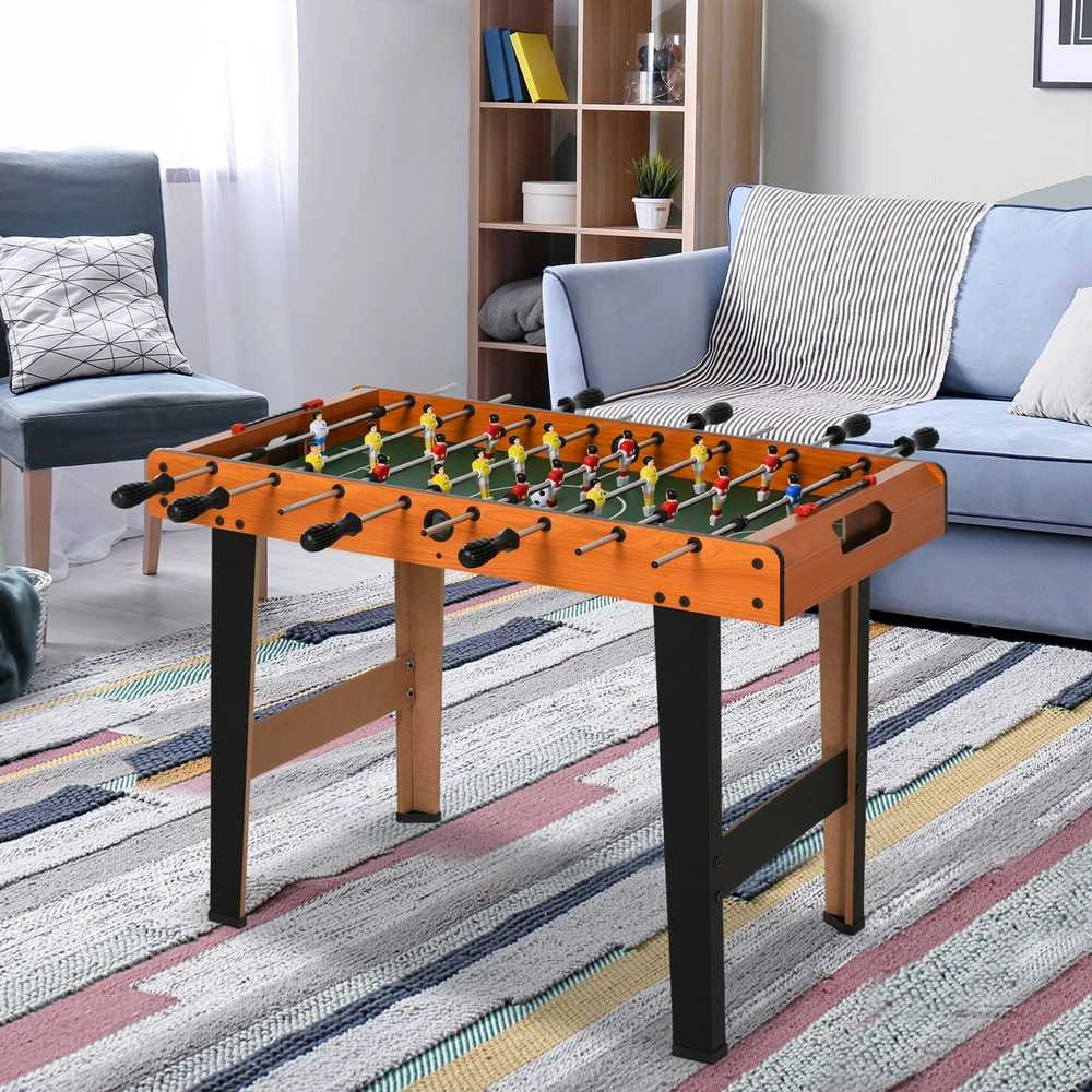 Aosom Stalo futbolo stalas 84.5x40x61.2 cm Juodas nerūdijančio plieno