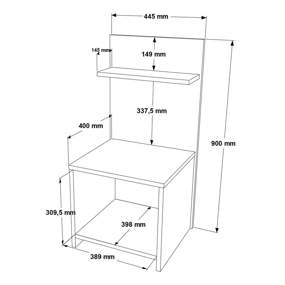 Asir Kalune Design Naktinis staliukas PS1-W