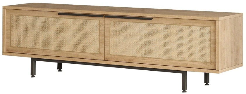 TV staliukas Asir Lentyna, On1-Su, 160x45.1x35.5 cm, Balta.